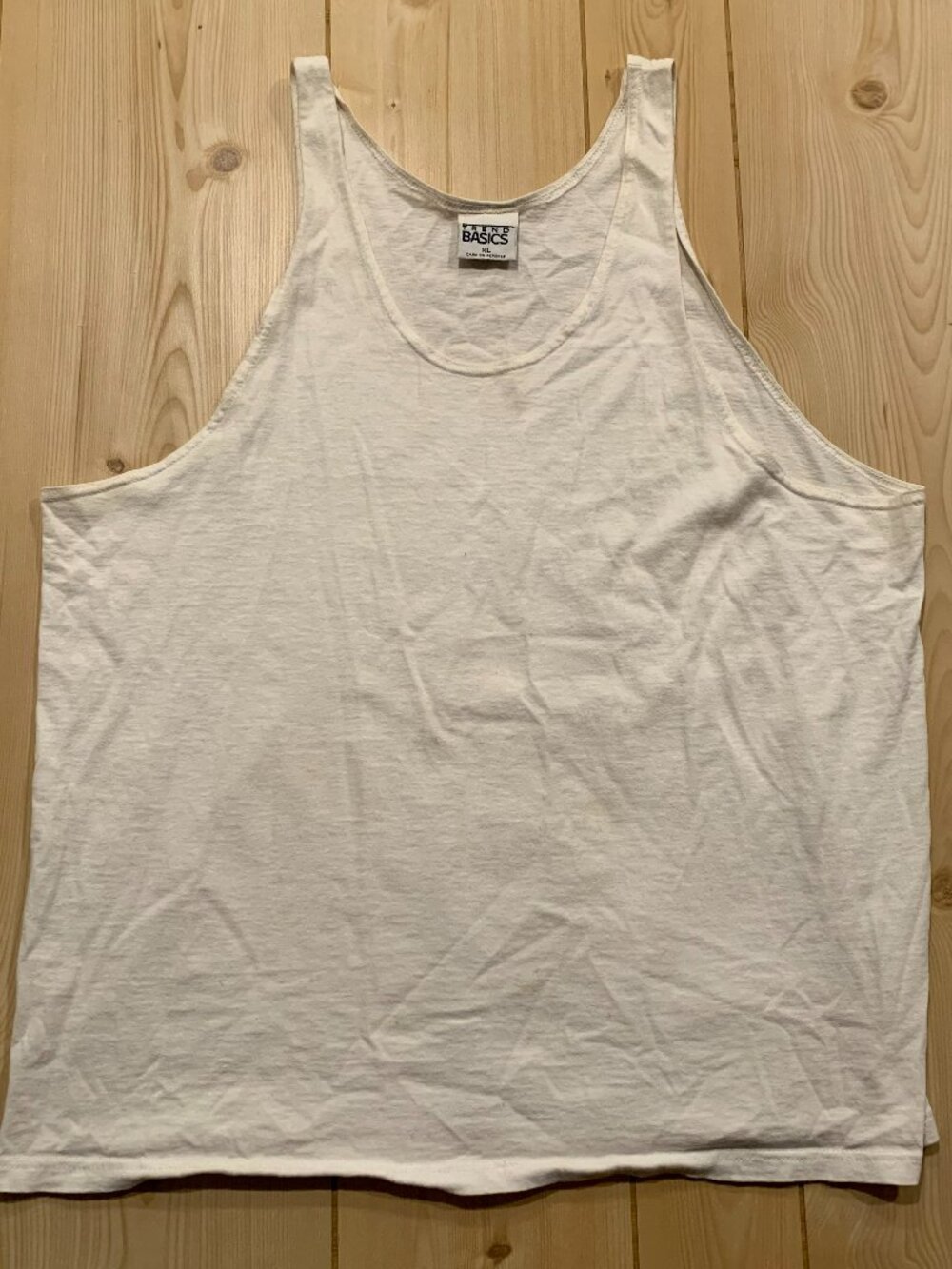 Vintage Y2K Trend Basics Streetwear Grunge Punk Hip-Hop Skater White Tank Top XL